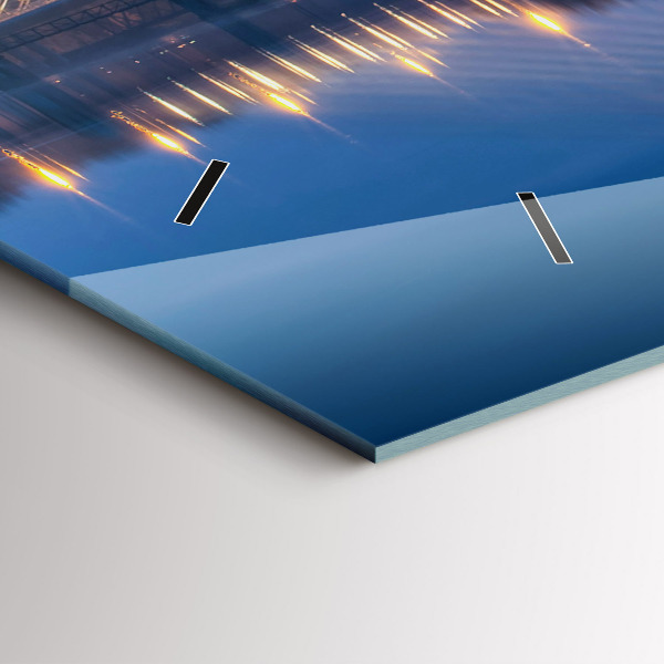 Ceas orizontale de perete din sticlă Podul Rędziński Wrocław