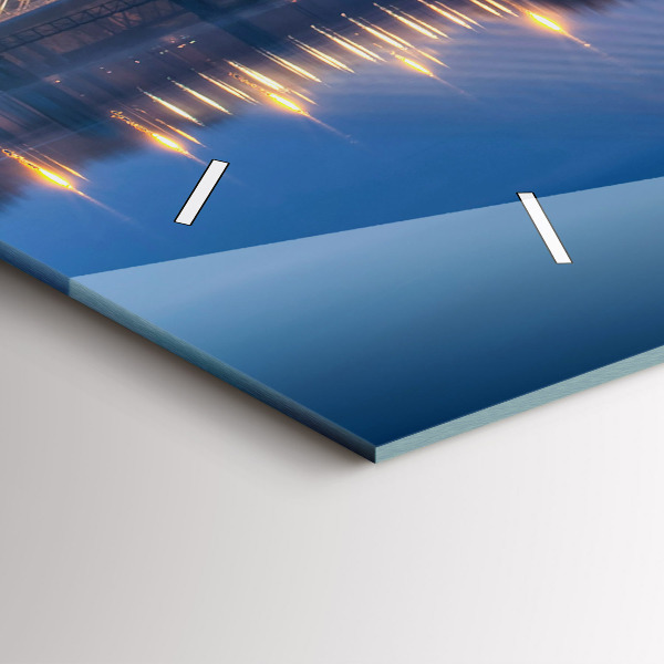 Ceas orizontale de perete din sticlă Podul Rędziński Wrocław