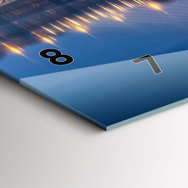 Ceas orizontale de perete din sticlă Podul Rędziński Wrocław