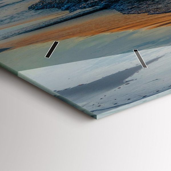 Ceas orizontale de perete din sticlă Władysławowo Marea Baltică