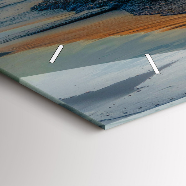 Ceas orizontale de perete din sticlă Władysławowo Marea Baltică