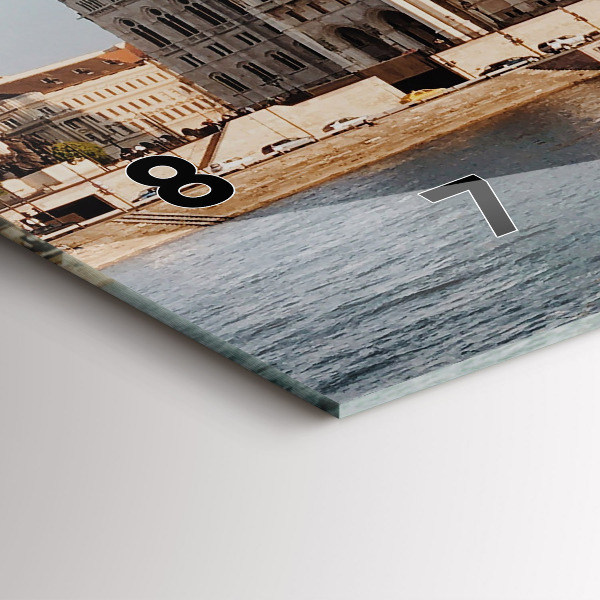 Ceas orizontale de perete din sticlă Parlamentul de la Budapesta