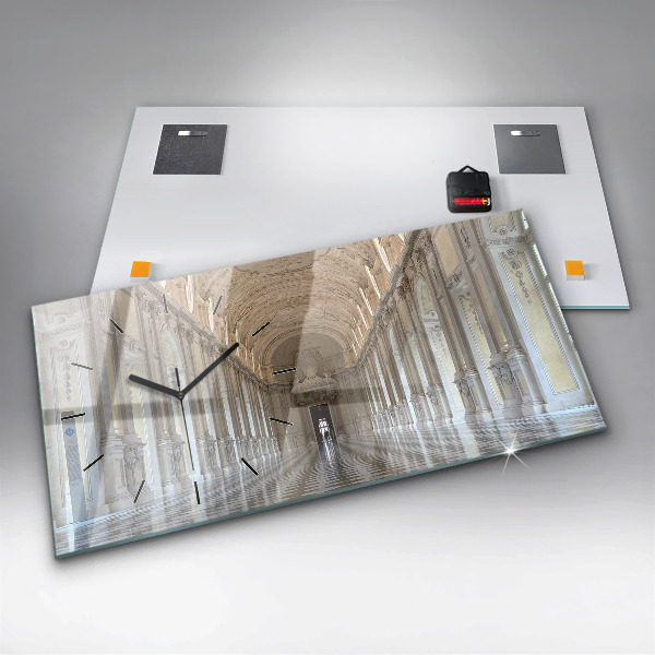 Ceas orizontale de perete din sticlă Muzeul La Veneria Reale