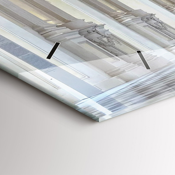 Ceas orizontale de perete din sticlă Muzeul La Veneria Reale