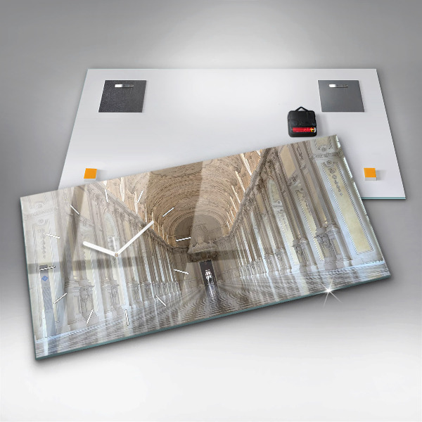 Ceas orizontale de perete din sticlă Muzeul La Veneria Reale