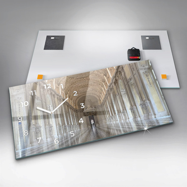 Ceas orizontale de perete din sticlă Muzeul La Veneria Reale