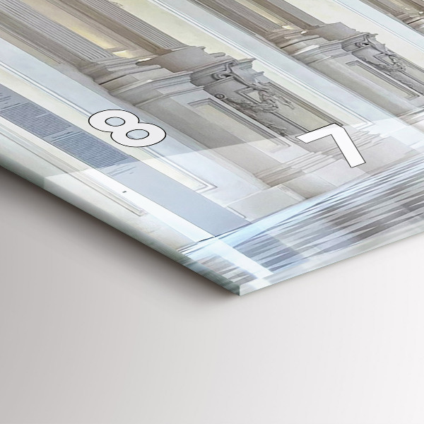 Ceas orizontale de perete din sticlă Muzeul La Veneria Reale