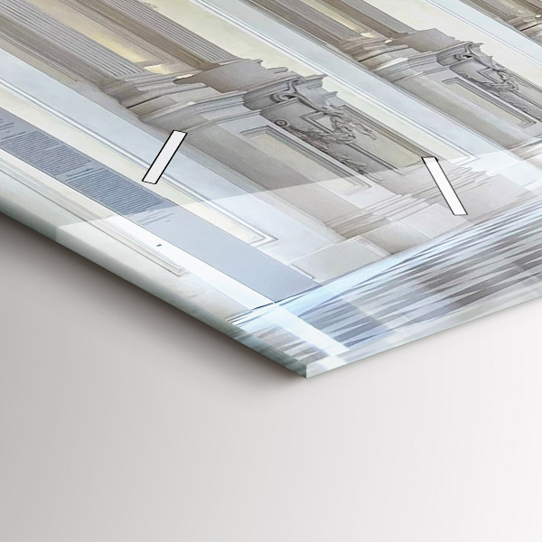 Ceas orizontale de perete din sticlă Muzeul La Veneria Reale