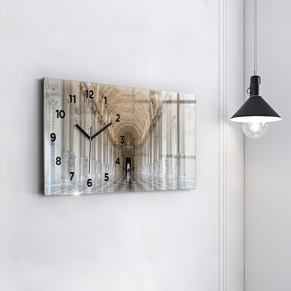Ceas orizontale de perete din sticlă Muzeul La Veneria Reale