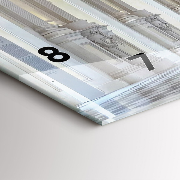 Ceas orizontale de perete din sticlă Muzeul La Veneria Reale