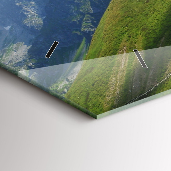 Ceas orizontale de perete din sticlă Kasprowy Wierch Zakopane