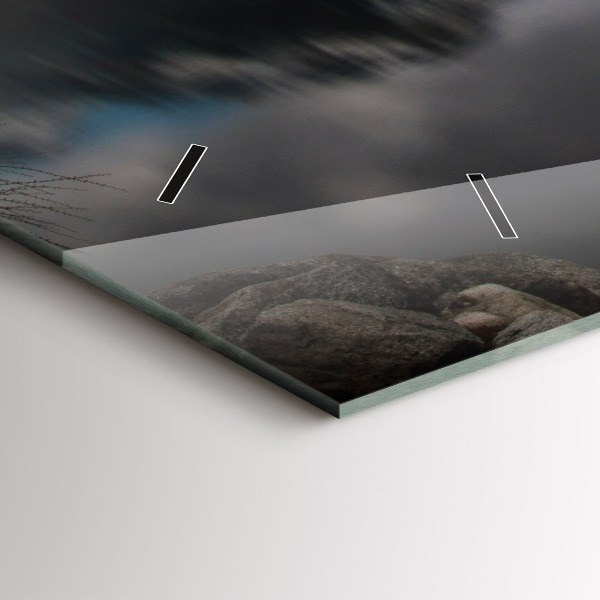 Ceas orizontale de perete din sticlă Înaltul Tatra din Slovacia