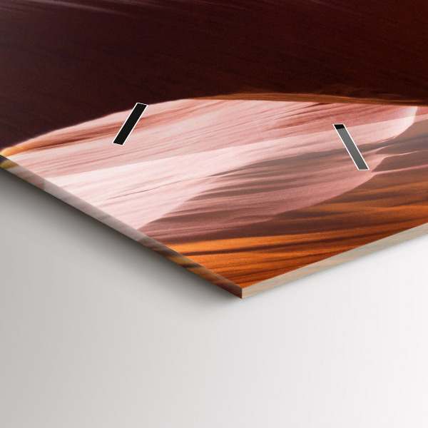 Ceas orizontale de perete din sticlă Canionul Antilopei