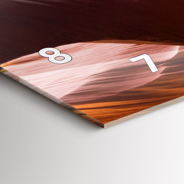 Ceas orizontale de perete din sticlă Canionul Antilopei