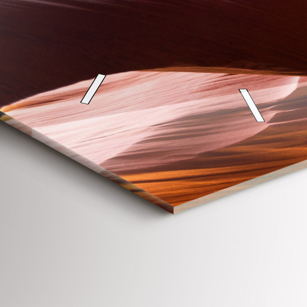 Ceas orizontale de perete din sticlă Canionul Antilopei