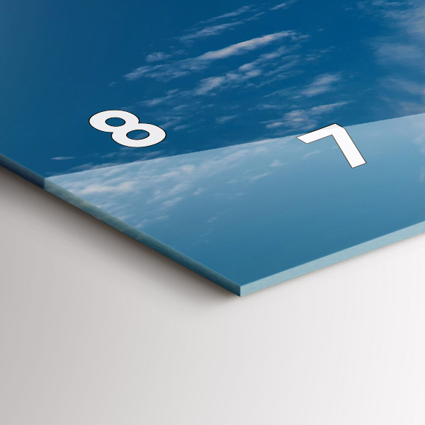 Ceas orizontale de perete din sticlă Statuia Libertății New York