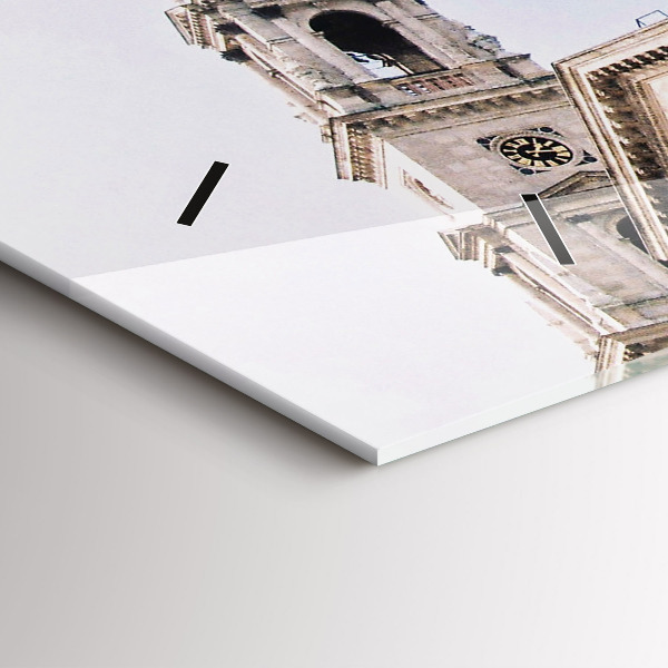 Ceas orizontale de perete din sticlă Sf. Bazilica Ştefan