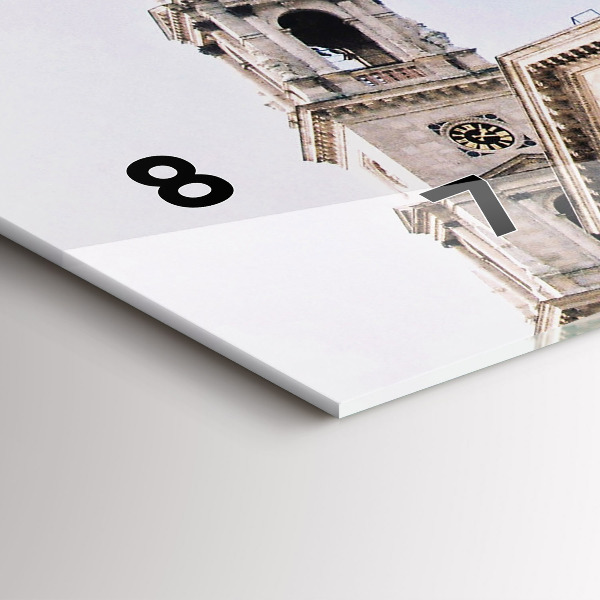 Ceas orizontale de perete din sticlă Sf. Bazilica Ştefan