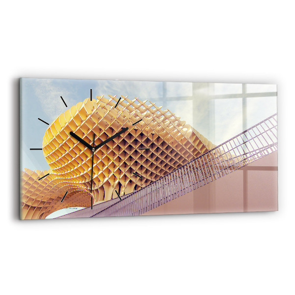 Ceas orizontale de perete din sticlă Belvedere din Sevilla