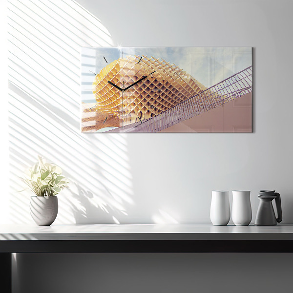 Ceas orizontale de perete din sticlă Belvedere din Sevilla