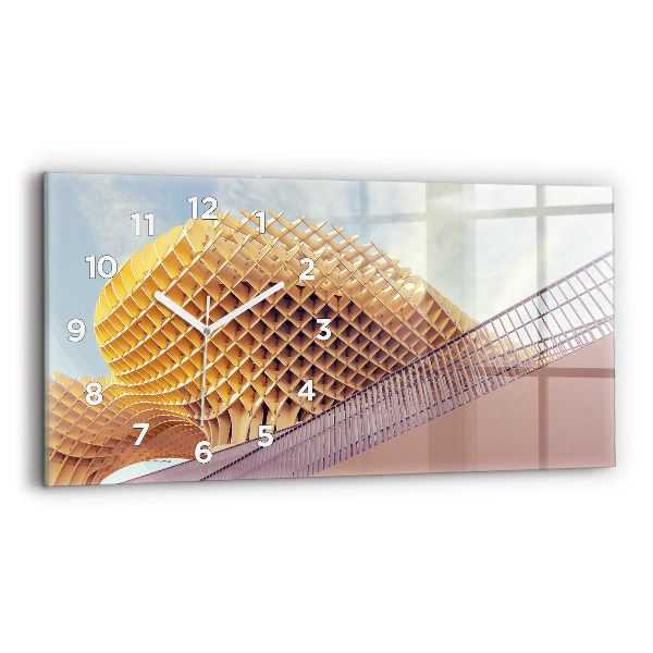 Ceas orizontale de perete din sticlă Belvedere din Sevilla