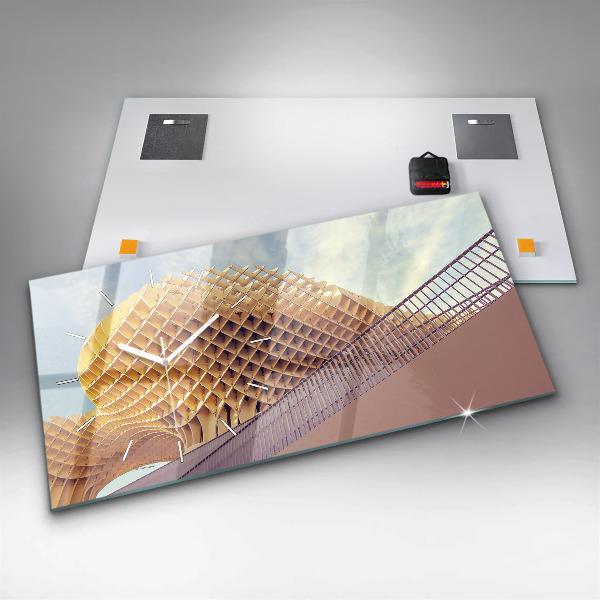 Ceas orizontale de perete din sticlă Belvedere din Sevilla