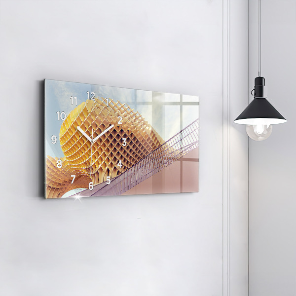 Ceas orizontale de perete din sticlă Belvedere din Sevilla