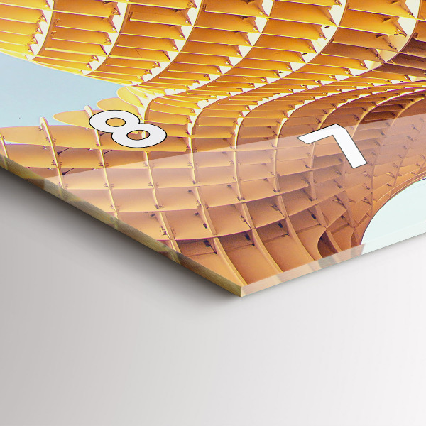 Ceas orizontale de perete din sticlă Belvedere din Sevilla