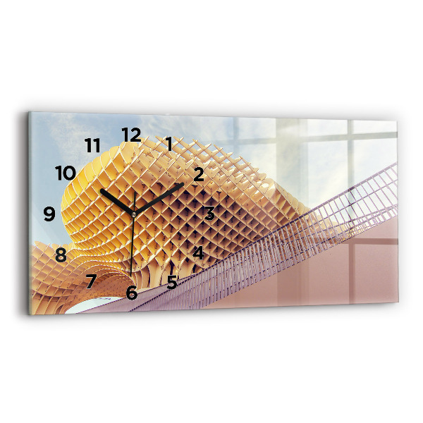 Ceas orizontale de perete din sticlă Belvedere din Sevilla