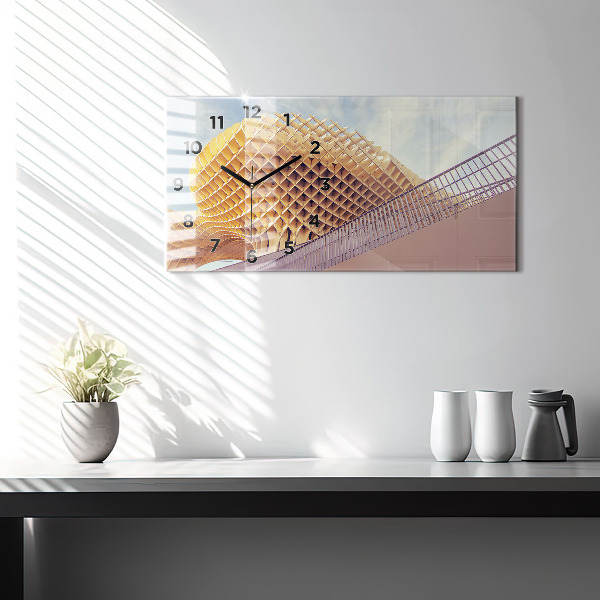 Ceas orizontale de perete din sticlă Belvedere din Sevilla