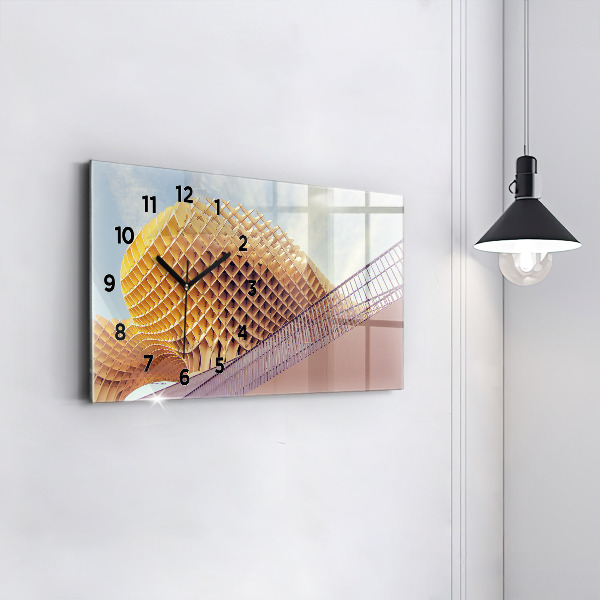 Ceas orizontale de perete din sticlă Belvedere din Sevilla
