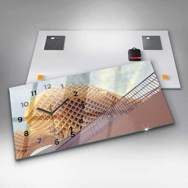 Ceas orizontale de perete din sticlă Belvedere din Sevilla
