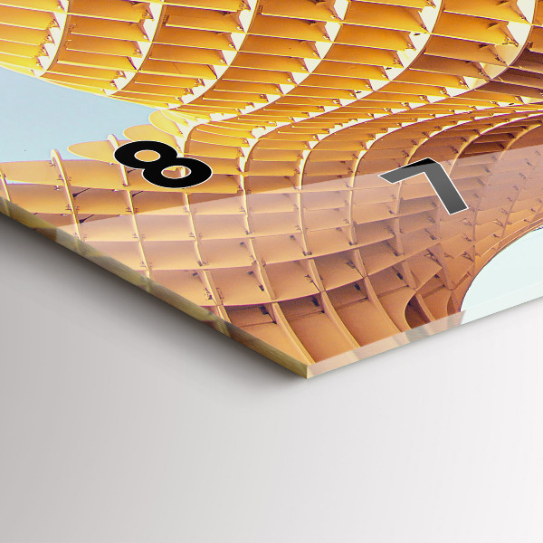 Ceas orizontale de perete din sticlă Belvedere din Sevilla