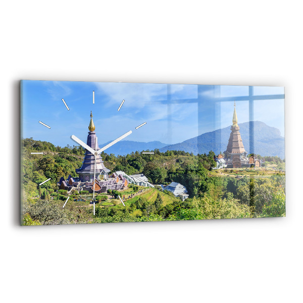 Ceas orizontale de perete din sticlă Parcul național Chiang Mai