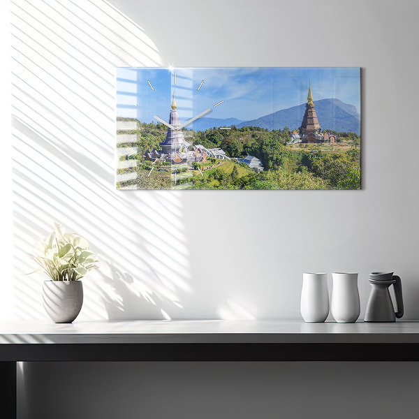 Ceas orizontale de perete din sticlă Parcul național Chiang Mai