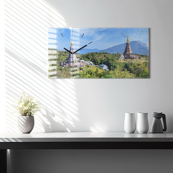 Ceas orizontale de perete din sticlă Parcul național Chiang Mai