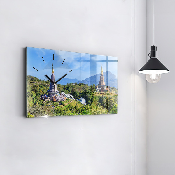 Ceas orizontale de perete din sticlă Parcul național Chiang Mai