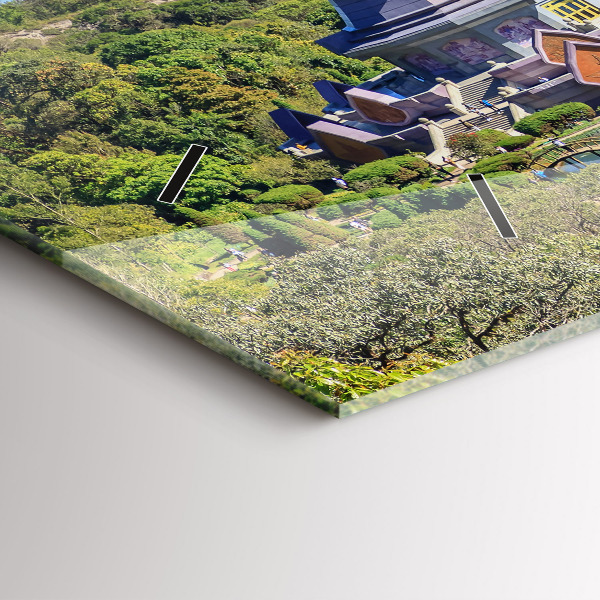 Ceas orizontale de perete din sticlă Parcul național Chiang Mai