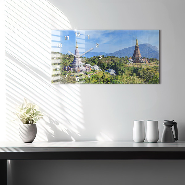 Ceas orizontale de perete din sticlă Parcul național Chiang Mai