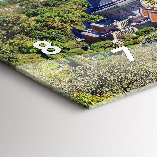 Ceas orizontale de perete din sticlă Parcul național Chiang Mai