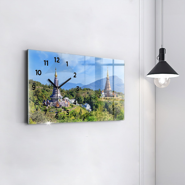 Ceas orizontale de perete din sticlă Parcul național Chiang Mai