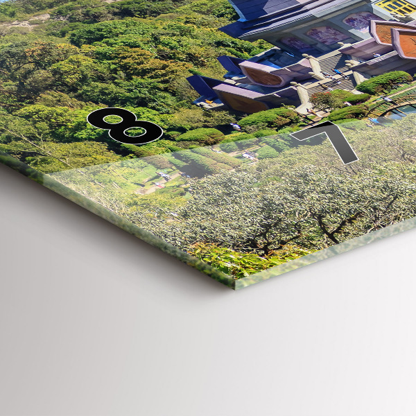 Ceas orizontale de perete din sticlă Parcul național Chiang Mai