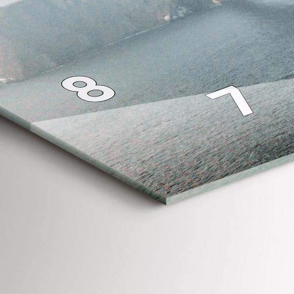 Ceas orizontale de perete din sticlă Podul Golden Gate