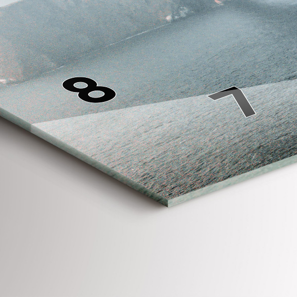 Ceas orizontale de perete din sticlă Podul Golden Gate