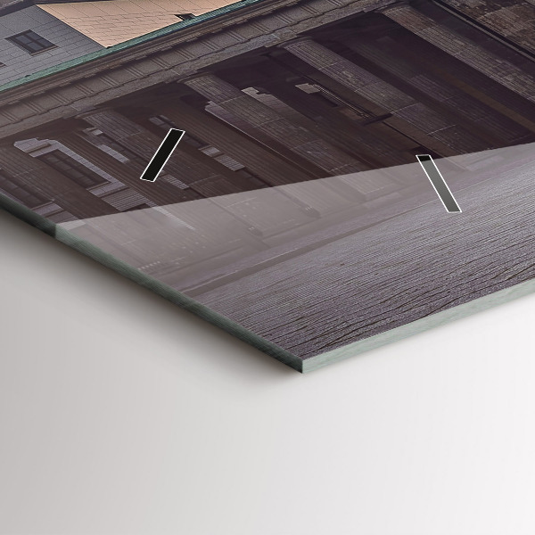 Ceas orizontale de perete din sticlă Poarta Brandenburg