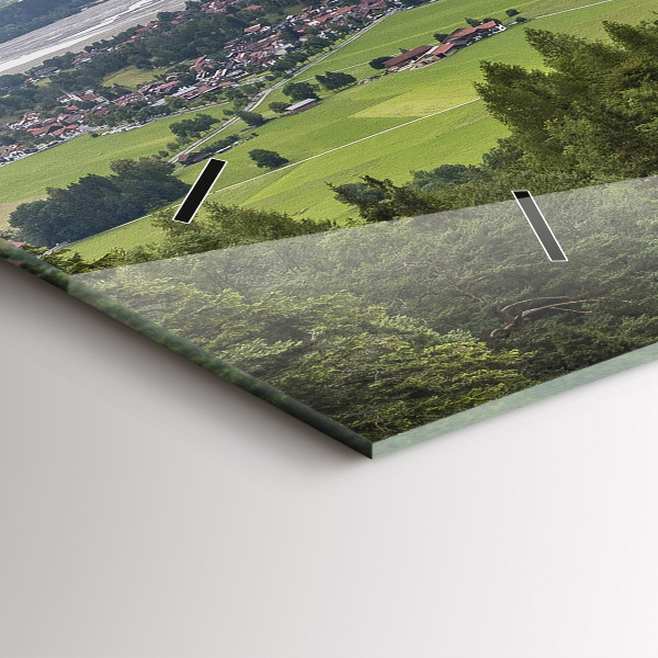 Ceas orizontale de perete din sticlă Castelul Neuschwanstein