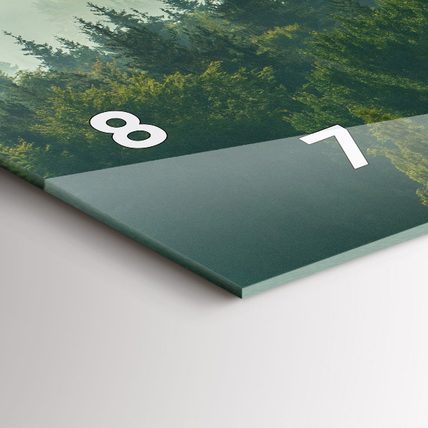 Ceas orizontale de perete din sticlă Beskids răsărit