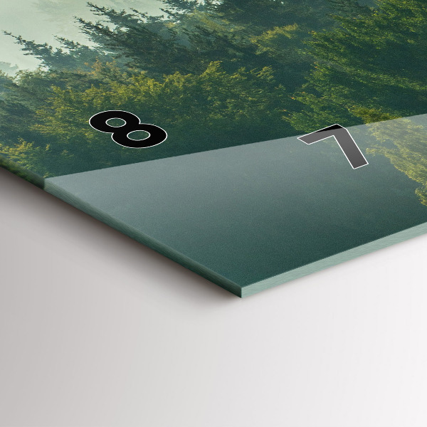 Ceas orizontale de perete din sticlă Beskids răsărit