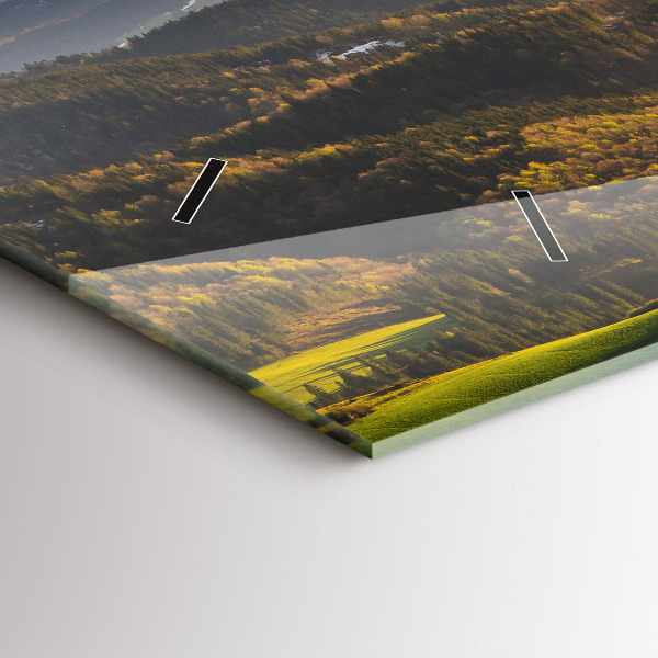 Ceas orizontale de perete din sticlă Pieniny – Wysoki Wierch