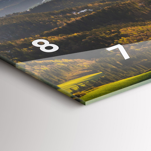 Ceas orizontale de perete din sticlă Pieniny – Wysoki Wierch